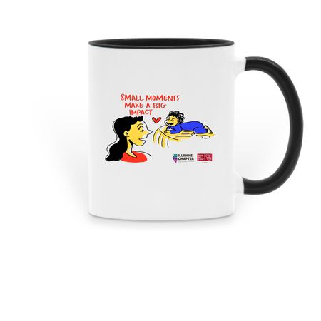 Small Moments, Big Impact mug, a Black Two-Tone Ceramic Mug