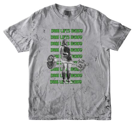 Dani Lifts Heavy - Deadlifts, a Smoke Comfort Colors Colorblast Tee