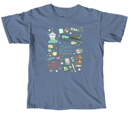Paper World x Seattle 2026, a Blue Jean Comfort Colors Unisex Tee