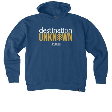 Destination: Unknown Gear, a Tidal Blue Reclaimist Pullover Hoodie