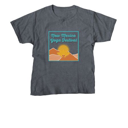 New Mexico Yoga Festival, a Dark Heather Youth Unisex Tee