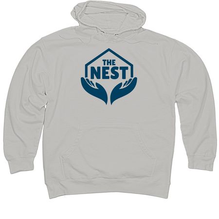 Nest Hoodie (Navy Logo), a Smoke Midweight Pullover Hoodie