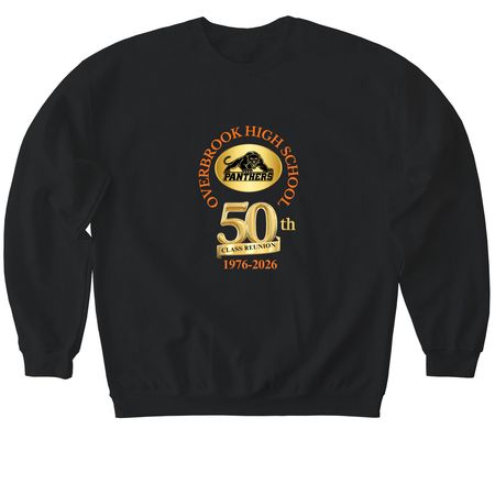 OHS Class of 1976 --50th Reunion Tee Shirts, a Black Softstyle Crewneck Sweatshirt