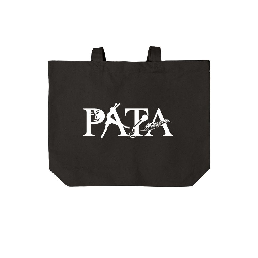Tote Bags, a Deep Black Cotton Canvas Tote Bag