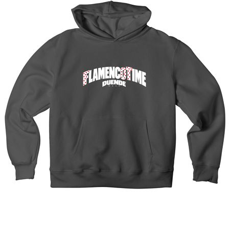 Flamenco Time, a Asphalt Premium Heavyweight Pullover Hoodie