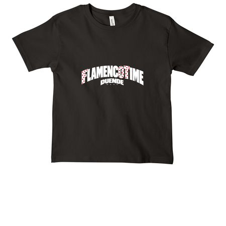 Flamenco Time, a Black Youth Heavyweight Tee