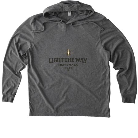 Let Your Light Shine: Guatemala Mission, a Aluminum Grey Allmade Eco Triblend Hoodie Tee