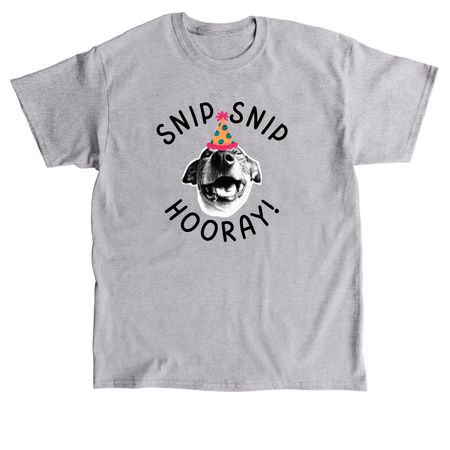 LCHS Snip Snip Hooray! Shirt (Dog), a Sport Grey Classic Unisex Tee