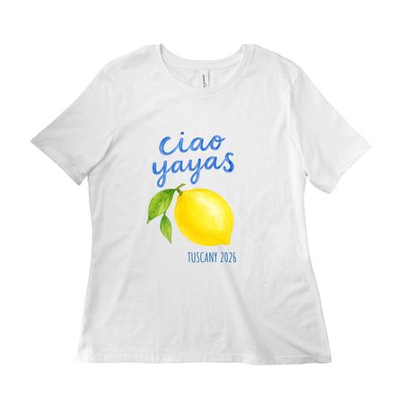 T-shirts, a White Women?s Relaxed Cotton Tee