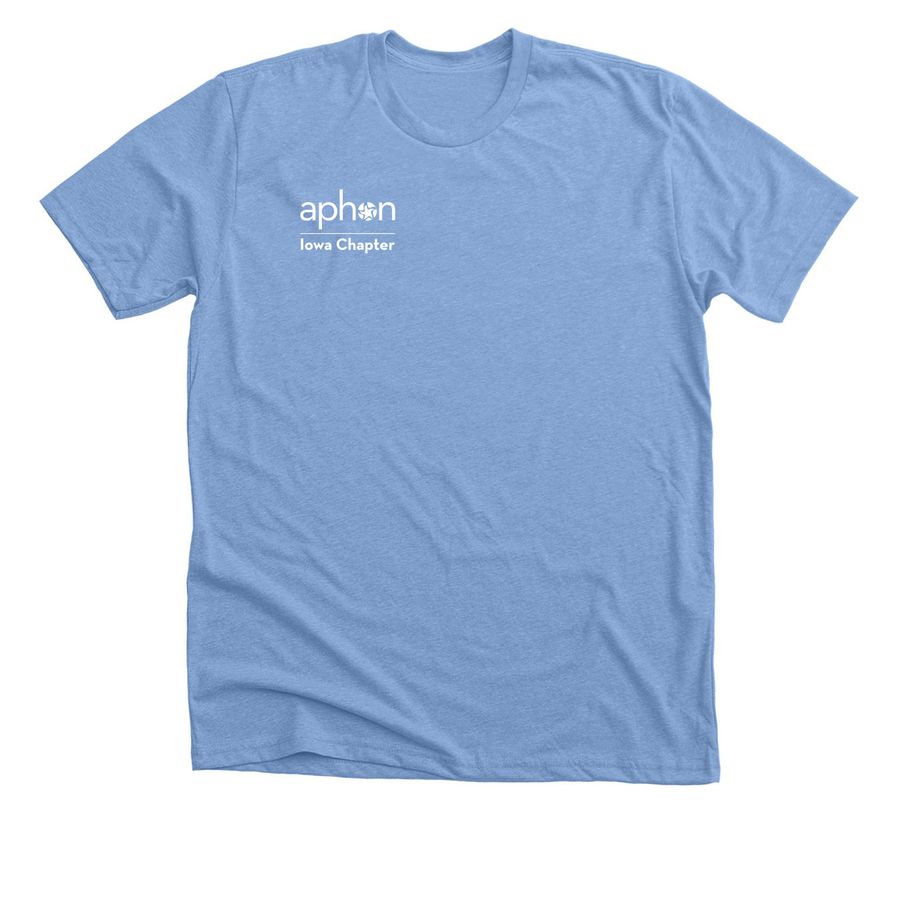 Iowa APHON T Shirt Fundraiser 2026, a Heather Carolina Blue Premium Unisex Tee