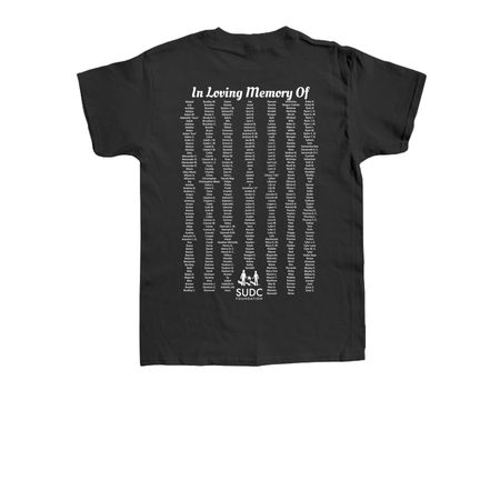 Family Retreat 2022 Toddler Tee, a Black Toddler Tee (back-view)