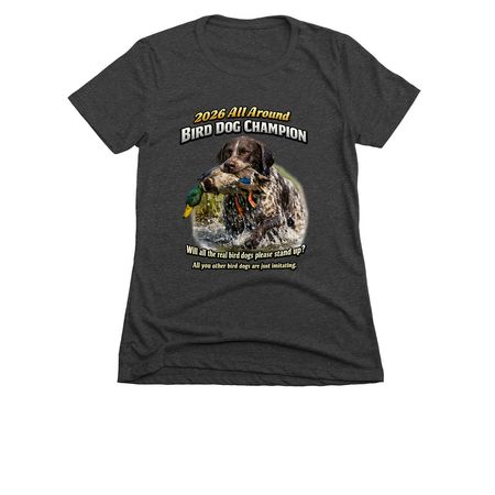 Built Different. Hunt Different., a Charcoal Women's Slim Fit Tee