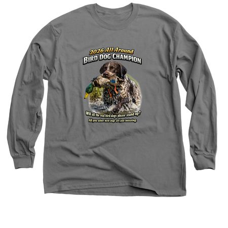 Built Different. Hunt Different., a Charcoal Classic Long Sleeve Tee