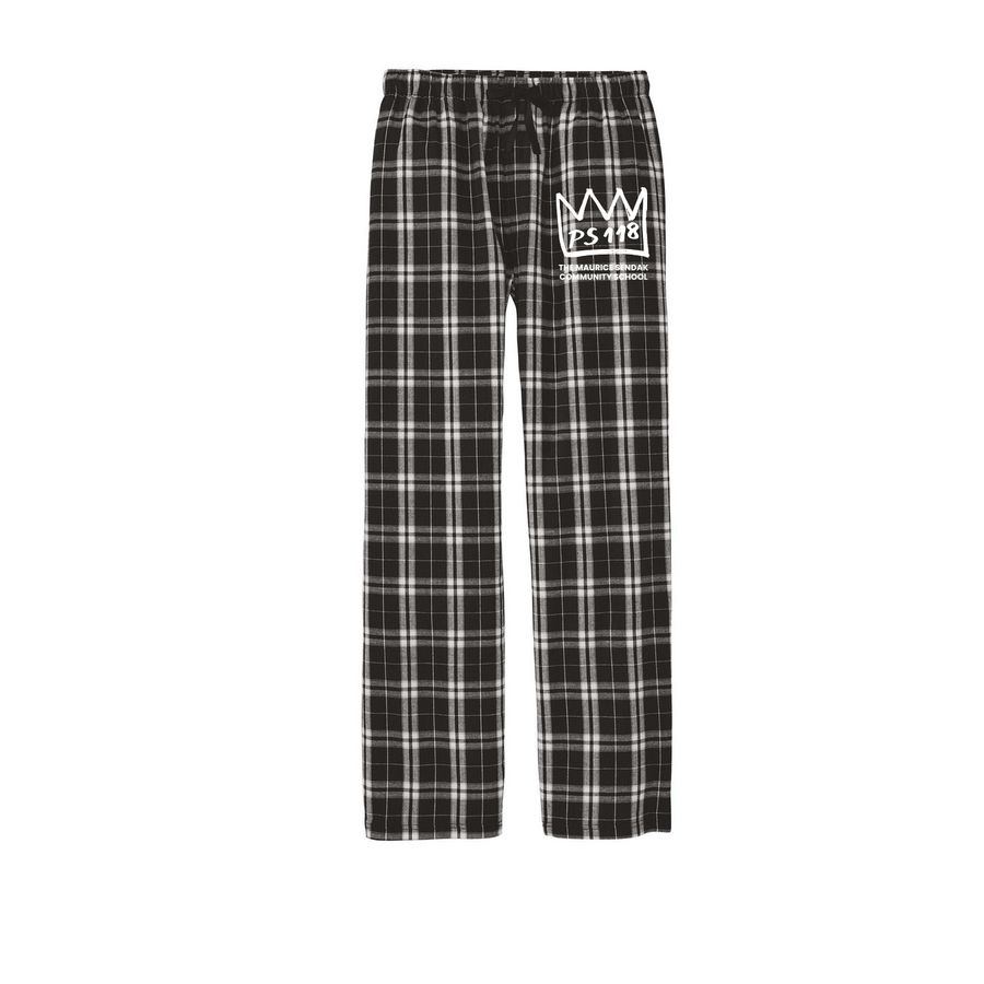 Adult PS 118 Flannel PJ - Limited Time, a Black Flannel Pajama Pant