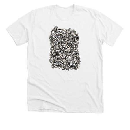 At the heart of it, a Solid White Blend Premium Unisex Tee