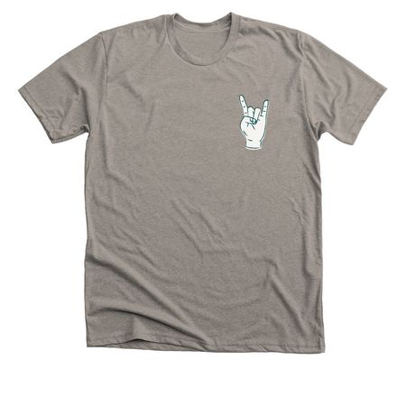TLM ROCK ON + ORIGINAL LOGO, a Heather Stone Premium Unisex Tee