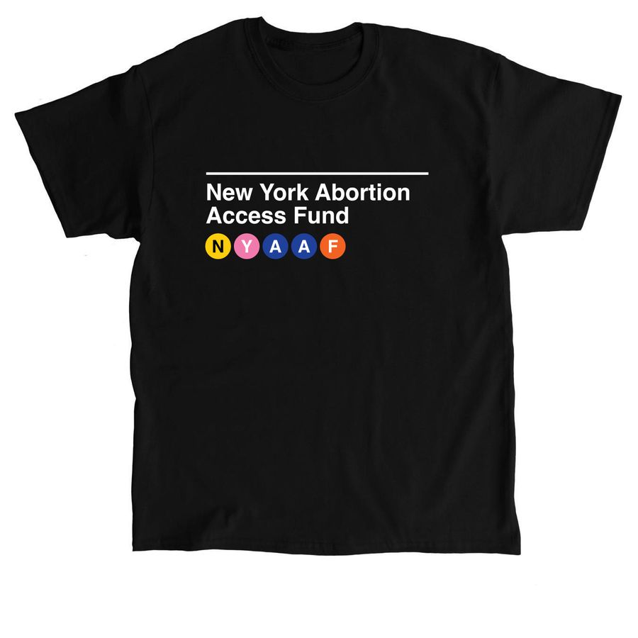 Abortion Fund Subway Stop, a Black Classic Unisex Tee