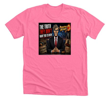 Prometheus Report, a Neon Pink Premium Unisex Tee