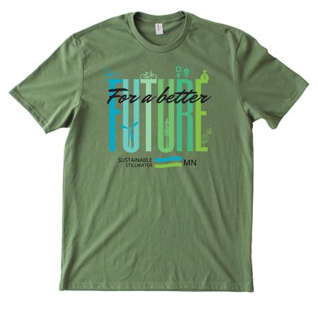 For a Better Future - Shirts, a Olive You Green Allmade Heavyweight Recycled Cotton Tee