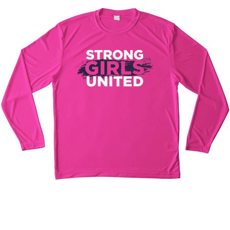 Signature Pink SGU Shirt, a Neon Pink Unisex Performance Long Sleeve Tee