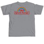 connect. empower. advocate. grow, a Granite Comfort Colors Unisex Tee (back-view)