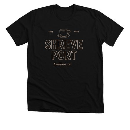 Shreveport Coffee Co OG Apparel, a Solid Black Blend Premium Unisex Tee