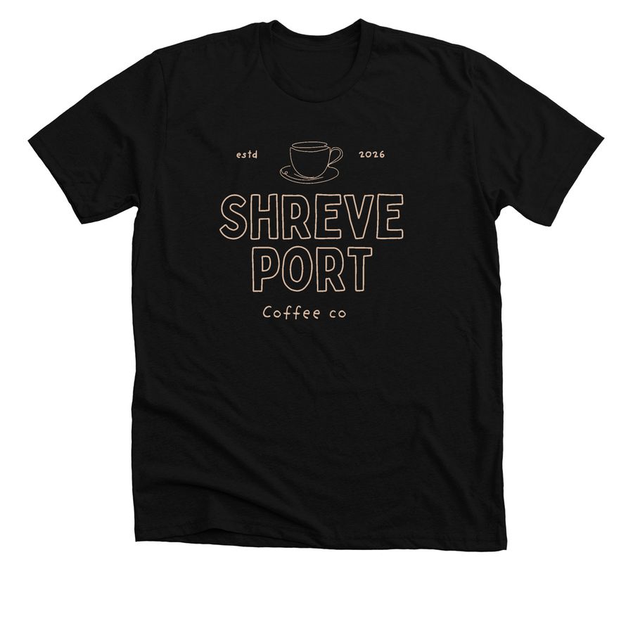Shreveport Coffee Co OG Apparel, a Solid Black Blend Premium Unisex Tee