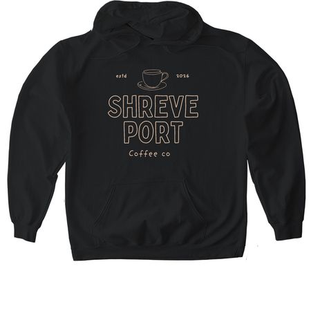 Shreveport Coffee Co OG Apparel, a Black Gildan Softstyle Pullover Hoodie