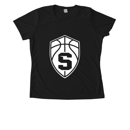 Dri-Fit White Logo, a Black Women's Performance Tee