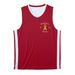 Dominic's Posse 2026 Merch, a Deep Red/ White Reversible Basketball Jersey