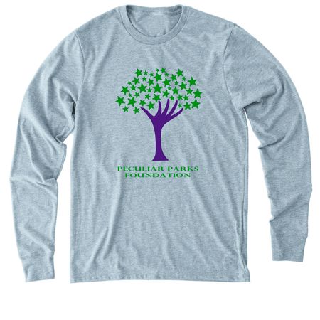 Reach For The Stars Long Sleeve, a I Like You Blue Allmade Eco Triblend Long Sleeve Tee