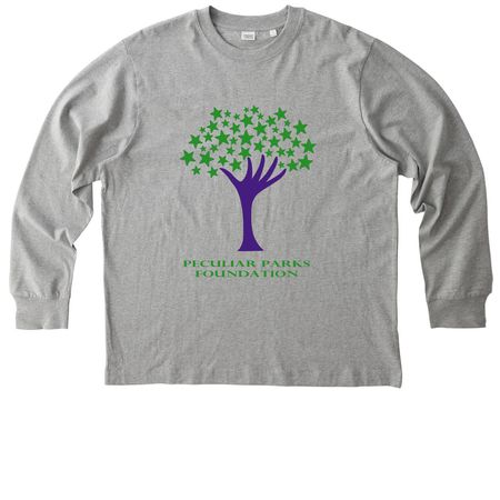 Reach For The Stars Long Sleeve, a Heather Grey Stanley/Stella Unisex Freestyler Heavyweight Long Sleeve Tee