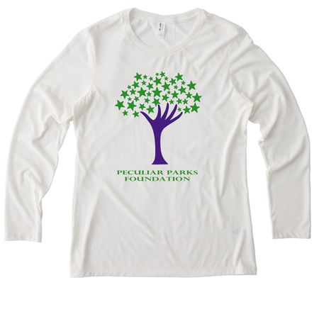 Reach For The Stars Long Sleeve, a Fairly White Allmade Eco Triblend Women?s Long Sleeve Tee