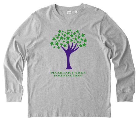 Reach For The Stars Long Sleeve, a Heather Grey Stanley/Stella Unisex Creator 2.0 Long Sleeve Tee