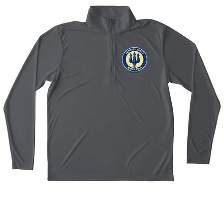 Performance wear&nbsp;, a Iron Grey Unisex Performance Quarter Zip Pullover