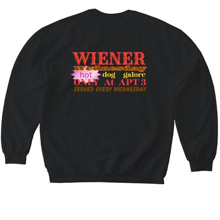 Shirts, Long Sleeves, Hoodies w/ back design, a Black Softstyle Crewneck Sweatshirt