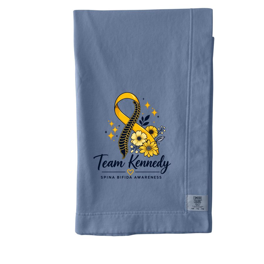 Team Kennedy Blanket&nbsp;, a Blue Jean Comfort Colors Blanket
