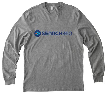 Search360 Classic Long Sleeve, a Granite Grey Heather Allmade Organic Cotton Long Sleeve Tee