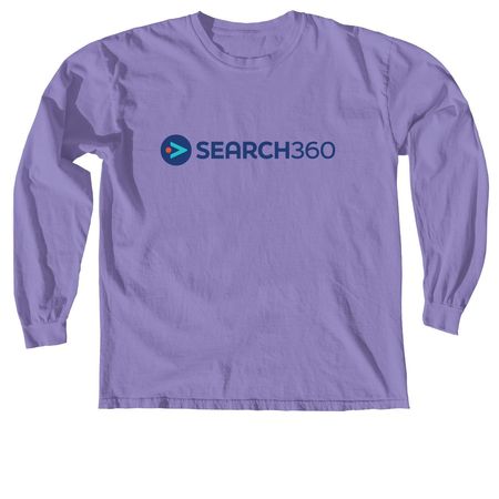Search360 Classic Long Sleeve, a Violet Comfort Colors Long Sleeve Tee