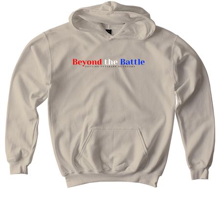 Patriotic Logo, a Sand Softstyle Youth Pullover Hoodie