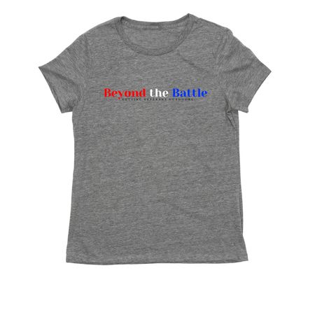 Patriotic Logo, a Aluminum Grey Allmade Eco Triblend Women?s Tee