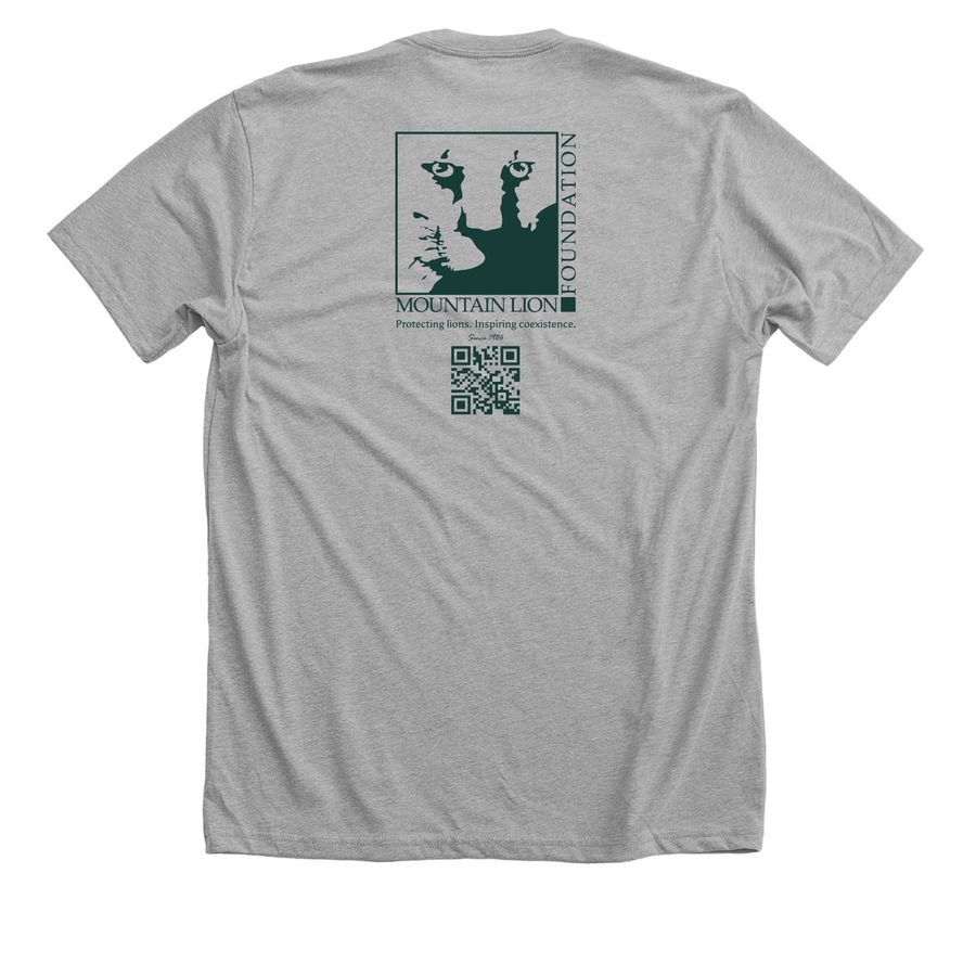 Protecting America's Lion, a Athletic Heather Premium Unisex Tee (back-view)