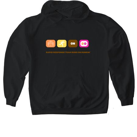Dunkies, a Black Gildan Softstyle Pullover Hoodie