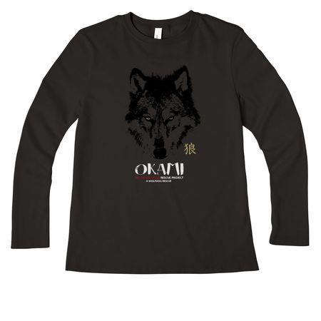 Okami&nbsp;, a Black Women?s Premium Long Sleeve Tee