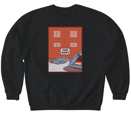 State of the Union, a Black Softstyle Crewneck Sweatshirt