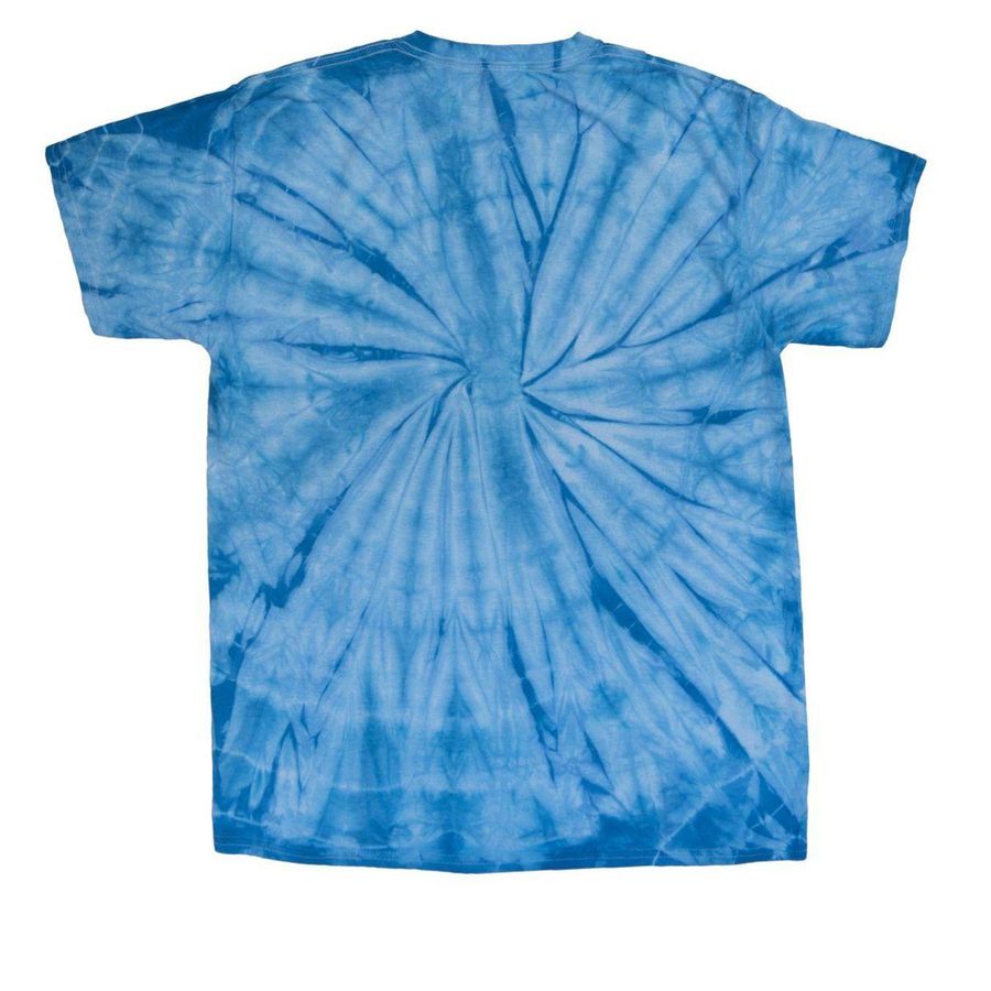 Rocky Run RAMS, a Baby Blue Classic Tie Dye Tee (back-view)