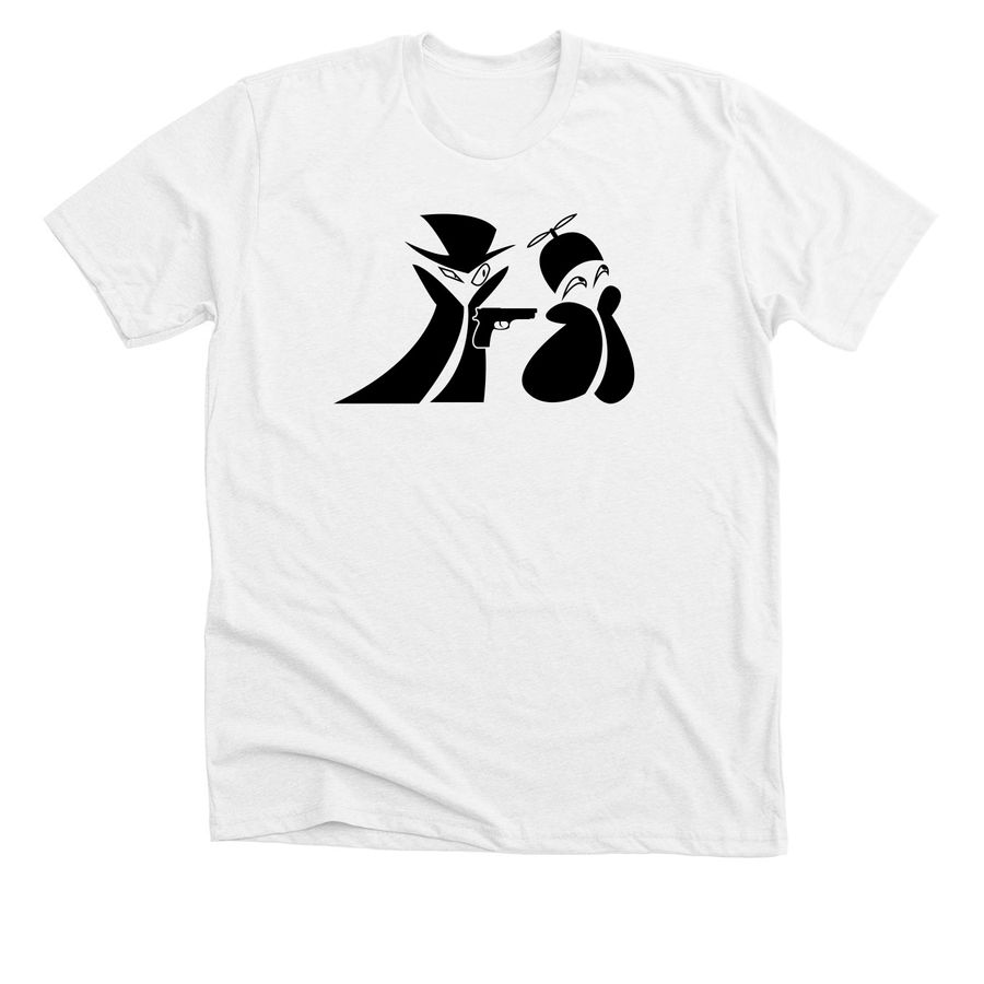 Blissfully Ignorant Shirt with Logo, a Solid White Blend Premium Unisex Tee