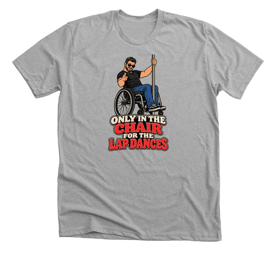 Lap Dance, a Athletic Heather Premium Unisex Tee