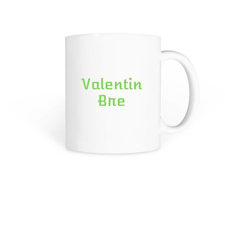Valentin bre chashi za kafe, a White Coffee Mug