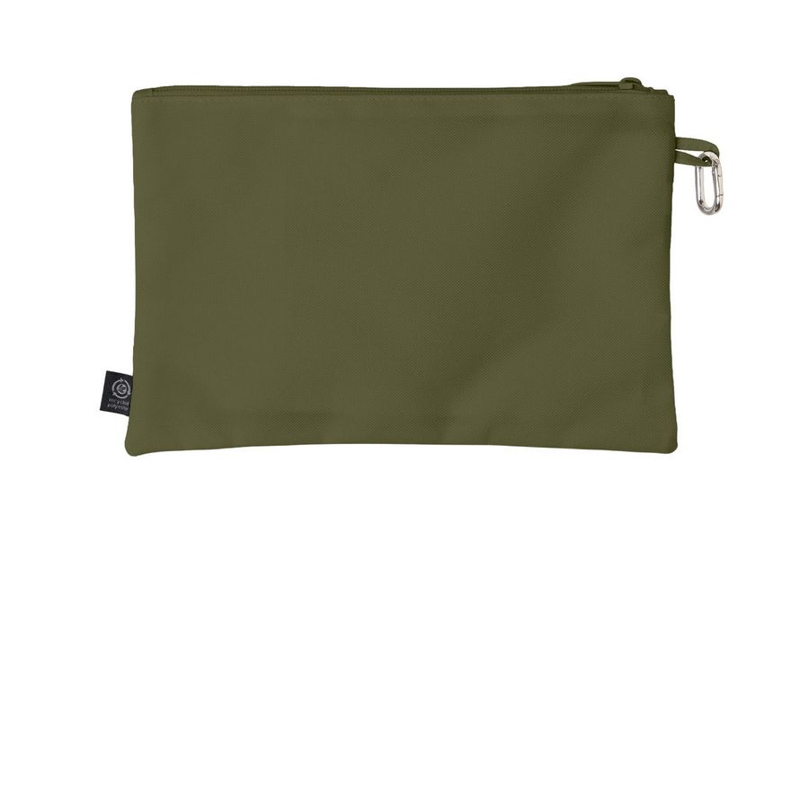 Vegan Pouch, a Olive Grove Go-Go Pouch (back-view)